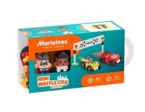 Klocki waffle mini - wyścig 80 elementów Klocki waffle mini - wyścig 80 elementów