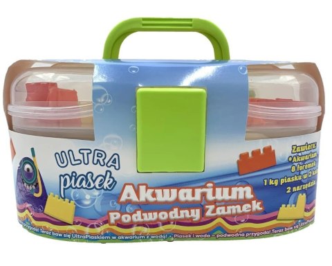 Ultra piasek - walizka zamek 8 foremek + 2 narzędzia Ultra piasek - walizka zamek 8 foremek + 2 narzędzia