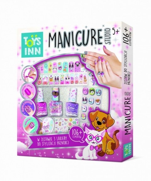 Zestaw manicure studio 3 lakiery zwierzęta Zestaw manicure studio 3 lakiery zwierzęta