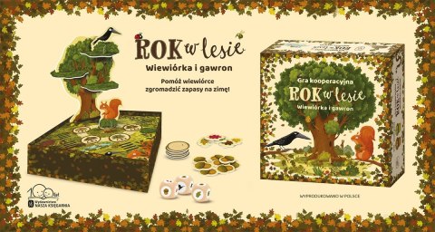 Gra wiewiórka i gawron. rok w lesie Gra wiewiórka i gawron. rok w lesie
