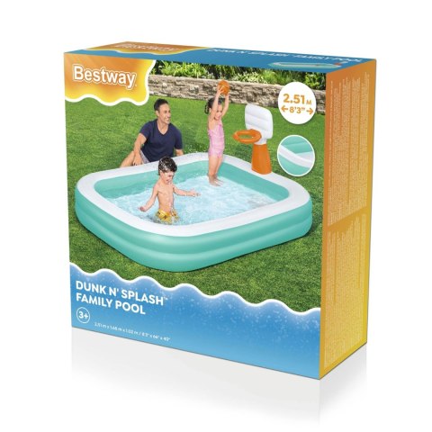 BASEN DMUĆHANY DUNK'N SPLASH 251 X 168 X 102 ĆM BESTWAY 54445 BASEN DMUĆHANY DUNK'N SPLASH 251 X 168 X 102 ĆM BESTWAY 54445