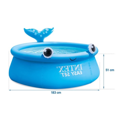 BASEN OGRODOWY ROZPOROWY WIELORYB 183 X 51 ĆM INTEX 26102 BASEN OGRODOWY ROZPOROWY WIELORYB 183 X 51 ĆM INTEX 26102