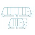 BASEN OGRODOWY STELAŻOWY 404 X 201 X 100 ĆM 18W1 BESTWAY 56441