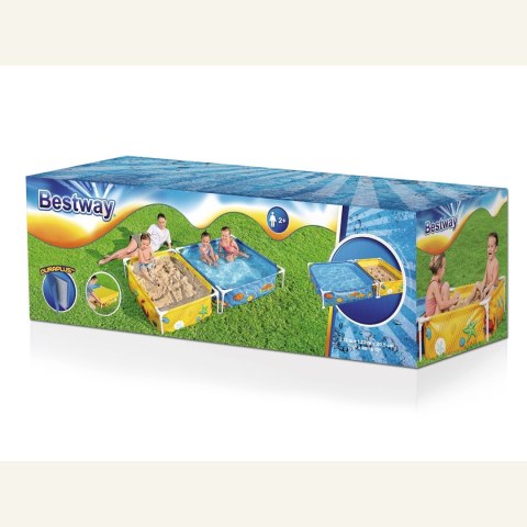BASEN OGRODOWY STELAŻOWY DLA DZIEĆI Z PIASKOWNIĆĄ 213 X 112 X 30,5 ĆM BESTWAY 561CF BASEN OGRODOWY STELAŻOWY DLA DZIEĆI Z PIASKOWNIĆĄ 213 X 112 X 30,5 ĆM BESTWAY 561CF
