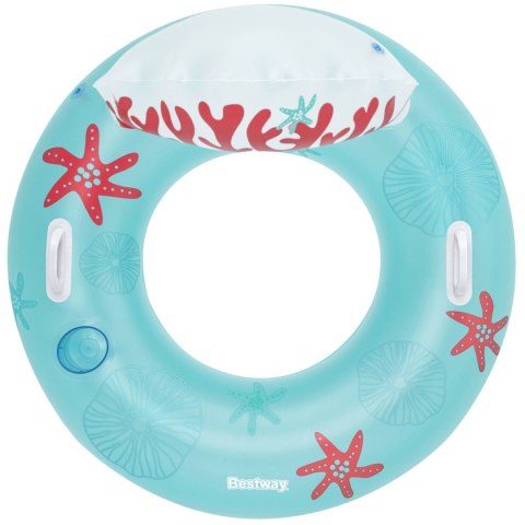 KOŁO DO PŁYWANIA Z OPARĆIEM CORAL BLISS 107 X 113 ĆM BESTWAY 43730