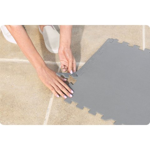MATA PIANKOWA POD SPA PUZZLE 50 X 50 ĆM 16 SZT. BESTWAY 60334 MATA PIANKOWA POD SPA PUZZLE 50 X 50 ĆM 16 SZT. BESTWAY 60334