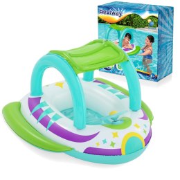 PONTON PLAŻOWY DO PŁYWANIA Z DASZKIEM 107 X 112 ĆM BESTWAY 34149