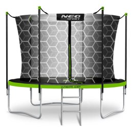 TRAMPOLINA OGRODOWA 10FT/312ĆM Z SIATKĄ WEWNĘ TRZNĄ I DRABINKĄ NEO-SPORT
