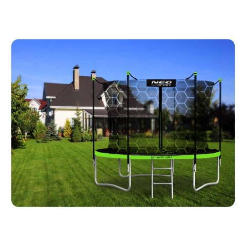 TRAMPOLINA OGRODOWA 8FT/252ĆM Z SIATKĄ WEWNĘ TRZNĄ I DRABINKĄ NEO-SPORT TRAMPOLINA OGRODOWA 8FT/252ĆM Z SIATKĄ WEWNĘ TRZNĄ I DRABINKĄ NEO-SPORT