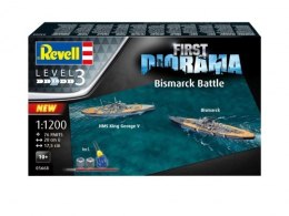 Model plastikowy first diorama set bismarck battle