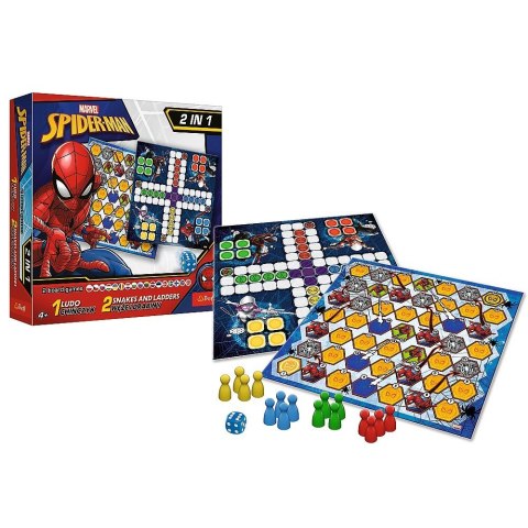Gra 2w1 chińczyk / węże i drabiny, spider-man Gra 2w1 chińczyk / węże i drabiny, spider-man