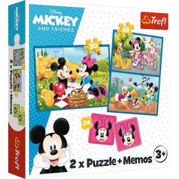 Puzzle 2w1 memos poznaj bohaterów disneya