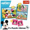 Puzzle 2w1 memos poznaj bohaterów disneya