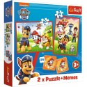 Puzzle 2w1 memos psia ekipa w akcji, psi patrol
