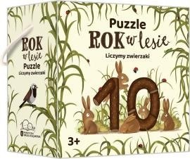Układanka rok w lesie. liczymy zwierzaki Układanka rok w lesie. liczymy zwierzaki