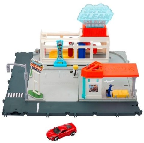 Zestaw matchbox prawdziwe przygody myjnia samochodowa Zestaw matchbox prawdziwe przygody myjnia samochodowa