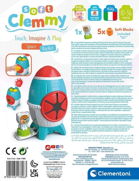Klocki clemmy rakieta sensoryczna clemmy Klocki clemmy rakieta sensoryczna clemmy