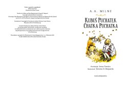 Książeczka kubuś puchatek. chatka puchatka
