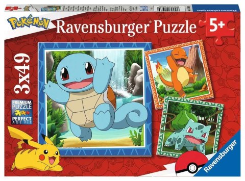 Puzzle 3x49 elementów pokemony Puzzle 3x49 elementów pokemony