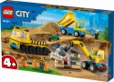Klocki city 60391 ciężarówki i dźwig z kulą wyburzeniową
