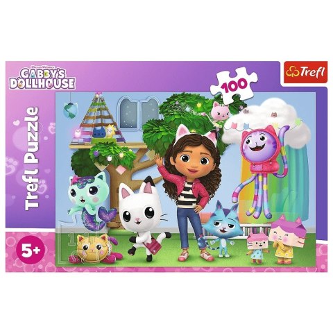 Puzzle 100 elementów koci domek gabi Puzzle 100 elementów koci domek gabi