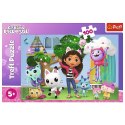 Puzzle 100 elementów koci domek gabi