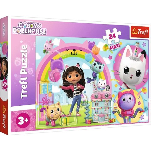 Puzzle 24 elementy maxi wesoła gabi koci domek gabi Puzzle 24 elementy maxi wesoła gabi koci domek gabi