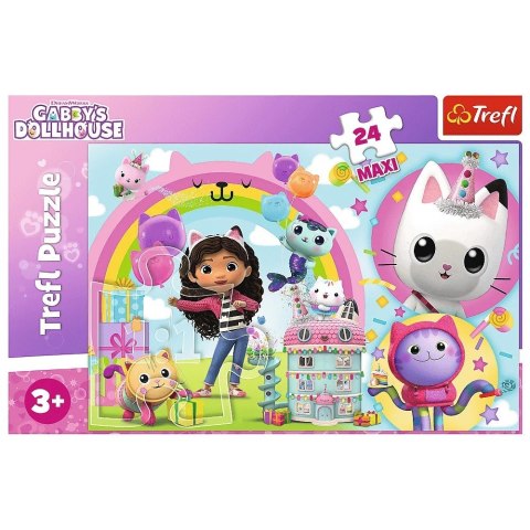 Puzzle 24 elementy maxi wesoła gabi koci domek gabi Puzzle 24 elementy maxi wesoła gabi koci domek gabi