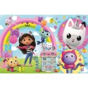 Puzzle 24 elementy maxi wesoła gabi koci domek gabi
