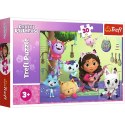Puzzle 30 elementów gabi i jej uroczy domek, koci domek gabi