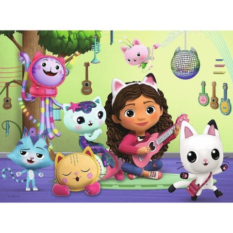 Puzzle 30 elementów gabi i jej uroczy domek, koci domek gabi Puzzle 30 elementów gabi i jej uroczy domek, koci domek gabi