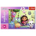 Puzzle 30 elementów gabi i jej uroczy domek, koci domek gabi
