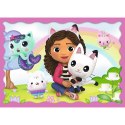 Puzzle 4w1 przygody gabi koci domek gabi