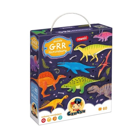 Puzzle 60 elementów grr dinozaury Puzzle 60 elementów grr dinozaury