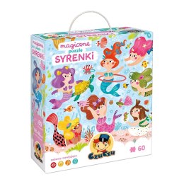 Puzzle 60 elementów magiczne puzzle - syrenki