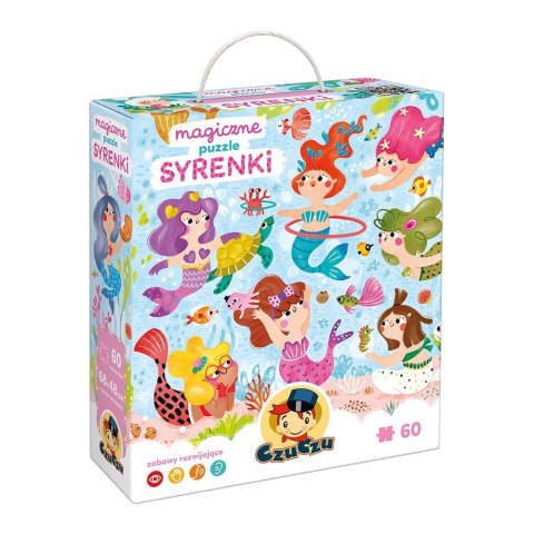 Puzzle 60 elementów magiczne puzzle - syrenki Puzzle 60 elementów magiczne puzzle - syrenki