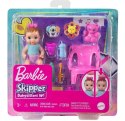 Lalka barbie dziecko i akcesoria - mycie zębów