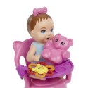 Lalka barbie dziecko i akcesoria - mycie zębów