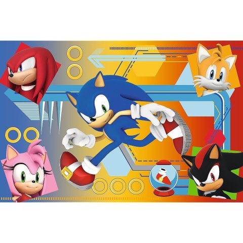 Puzzle 60 elementów sonic w akcji Puzzle 60 elementów sonic w akcji