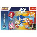 Puzzle 60 elementów sonic w akcji