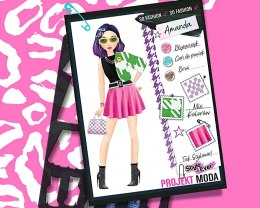 Zestaw kreatywny projekt moda projektantki - stylizacje na co dzień
