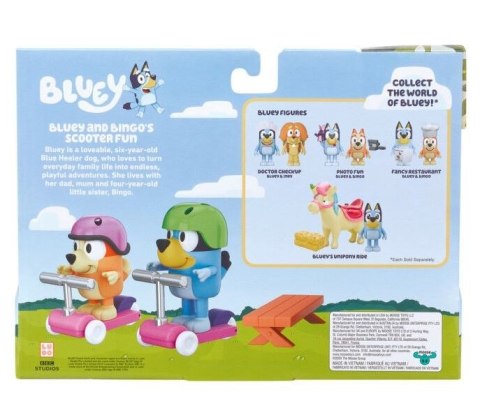 Bluey zestaw jazda na hulajnodze Bluey zestaw jazda na hulajnodze