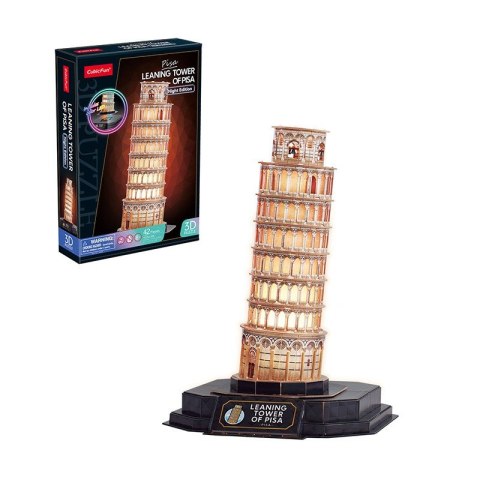 Puzzle 3d led krzywa wieża w pizie (wersja nocna) Puzzle 3d led krzywa wieża w pizie (wersja nocna)