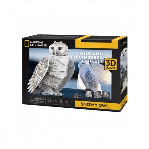 Puzzle 3d puchacz śnieżny Puzzle 3d puchacz śnieżny