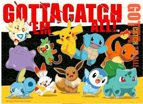 Puzzle 4x100 elementów pokemon Puzzle 4x100 elementów pokemon