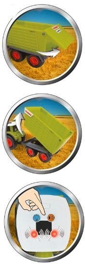Happy people traktor claas z przyczepą Happy people traktor claas z przyczepą