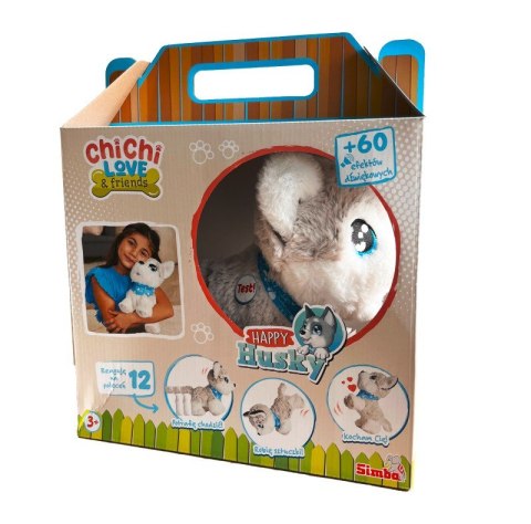 Maskotka interaktywna chichi love happy husky Maskotka interaktywna chichi love happy husky
