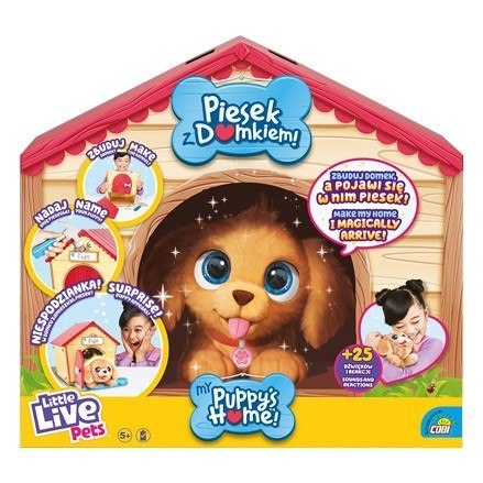 Maskotka interaktywna little live pets piesek z domkiem Maskotka interaktywna little live pets piesek z domkiem