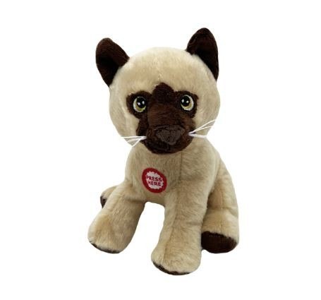 Maskotka kot leoś beżowy 15 cm z dźwiękiem Maskotka kot leoś beżowy 15 cm z dźwiękiem