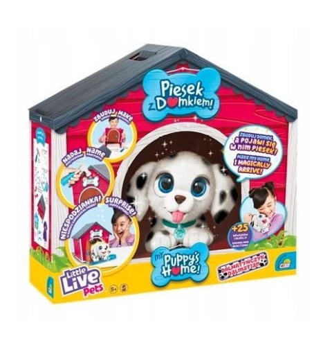 Maskotka little live pets piesek z domkiem dalmatyńczyk Maskotka little live pets piesek z domkiem dalmatyńczyk